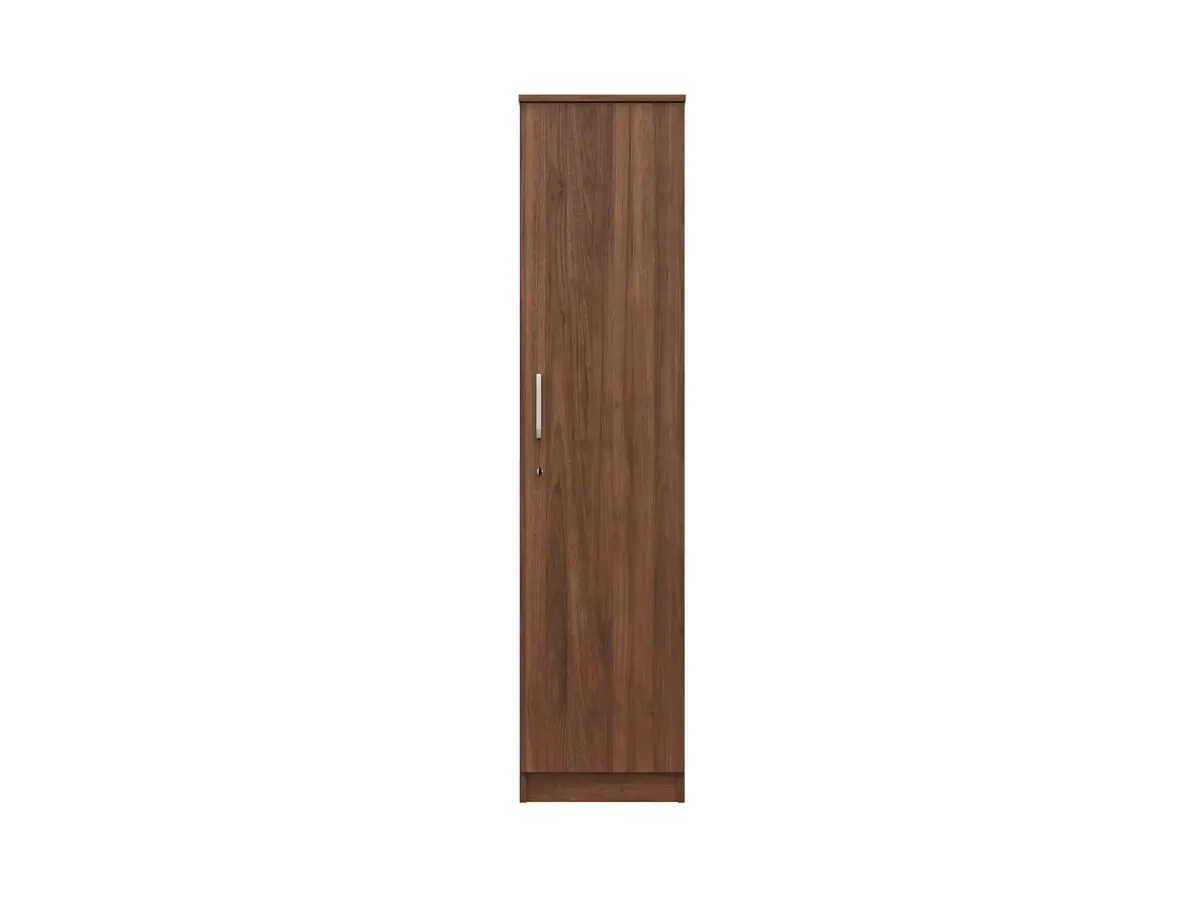 Belle Solid Wood Single Bed with 4 Inches Mattress Rio Engineered Wood Wardobe